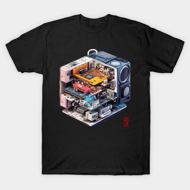 Isometric electronics T-Shirt by siriusreno